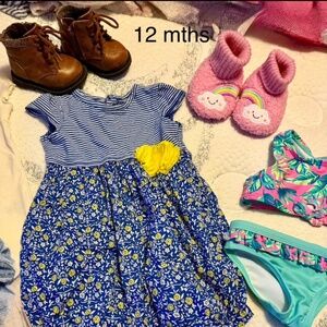 23 piece baby girl 12 month lot